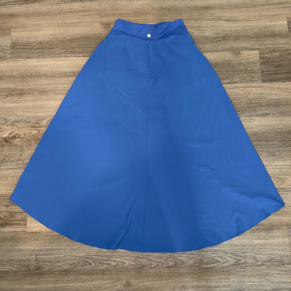 Halara Blue High Waisted High Low Wrap Skirt Small Regular‎ Activewear Flowy - Picture 7 of 7